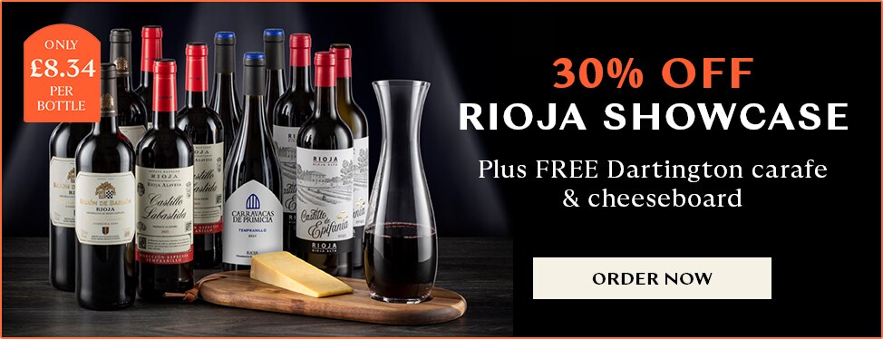 Day 1 - 30% OFF Rioja Showcase plus FREE gifts - only £8.34 per bottle - order now