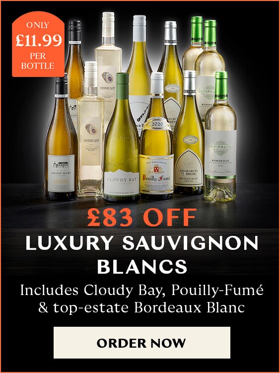 Day 2 - £83 - OFF Luxury Sauvignon Blancs including Cloudy Bay - only £11.99 per bottle - order now