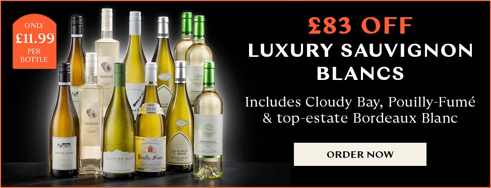 Day 2 - £83 - OFF Luxury Sauvignon Blancs including Cloudy Bay - only £11.99 per bottle - order now