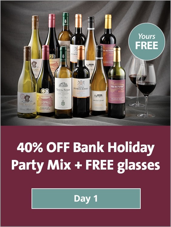 Jubilee Deal Day 1 - 40% OFF Bank Holiday Party Mix + FREE glasses