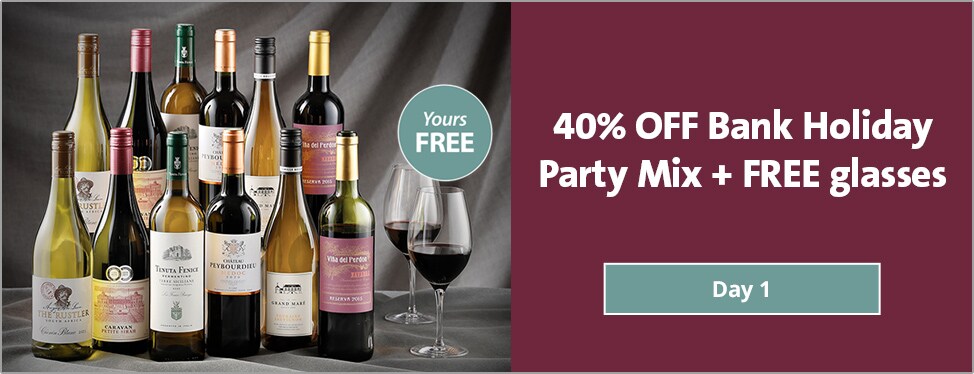 Jubilee Deal Day 1
 - 40% OFF Bank Holiday Party Mix + FREE glasses
