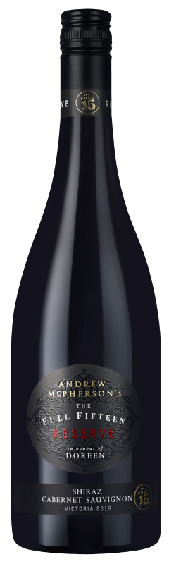 Andrew McPherson's The Full Fifteen Reserve Doreen's Shiraz 2018 Andrew McPherson's The Full Fifteen Reserve Doreen's Shiraz 2018