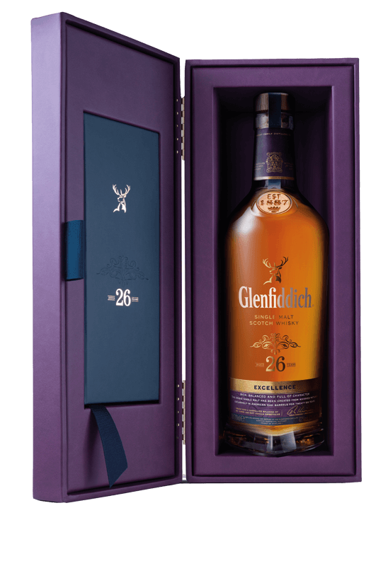 Glenfiddich Excellence 26-year-old Single Malt Scotch Whisky (gift box) (70cl) Glenfiddich Excellence 26-year-old Single Malt Scotch Whisky (gift box) (70cl)