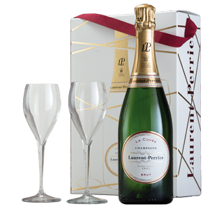 Champagne Laurent-Perrier Brut La Cuvée (in gift box with 2 glasses) NV