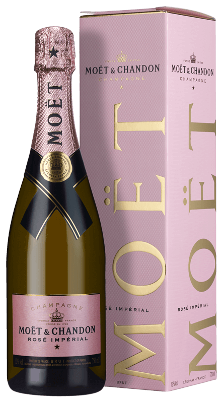 Moet & Chandon Champagne Brut Rose Imperial With Gift