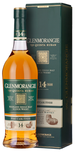 Glenmorangie Quinta Ruban 14-year-old Scotch Whisky (70cl in gift box) 