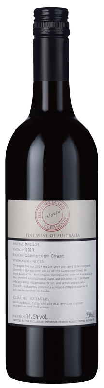 Cleanskin Limestone Coast Merlot 2019