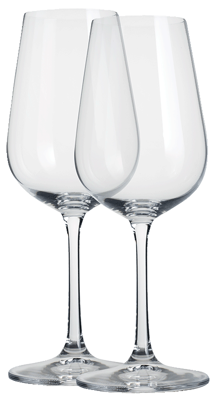 Dartington White Glass Pair Dartington White Glass Pair