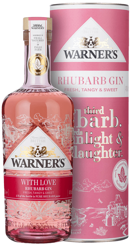 Warner's Rhubarb Gin 'With Love' Label (70cl) Warner's Rhubarb Gin 'With Love' Label (70cl)
