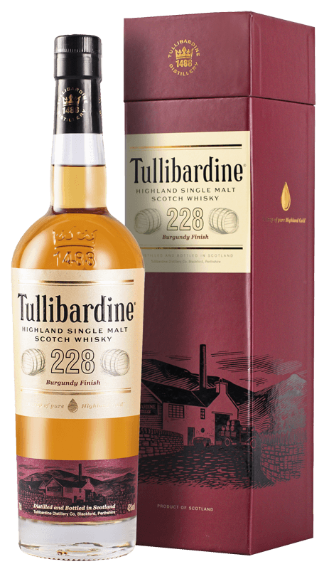 Tullibardine 228 Burgundy Cask Finish Single Malt Whisky NV Tullibardine 228 Burgundy Cask Finish Single Malt Whisky NV