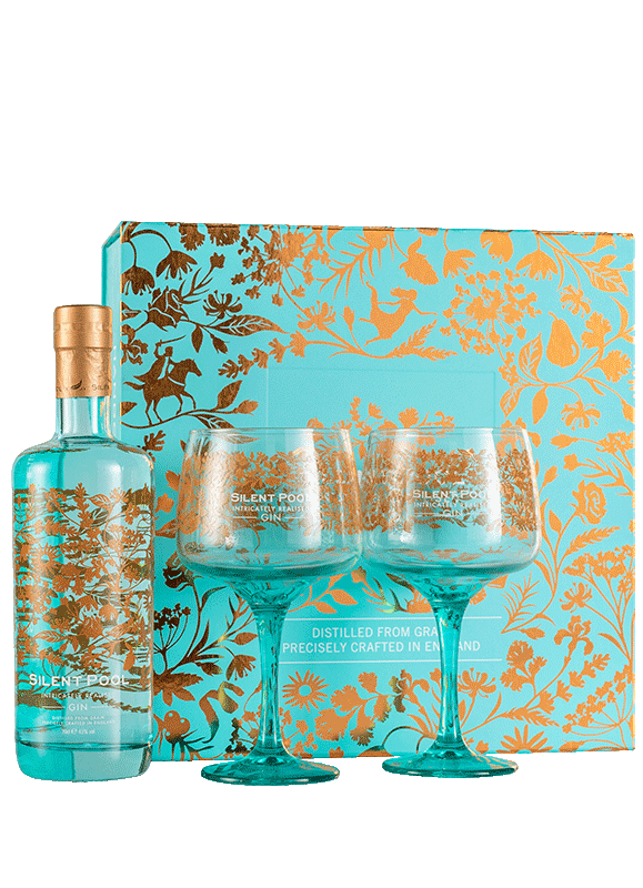 Silent Pool Gin and 2 Copa Gift Set (70cl) NV