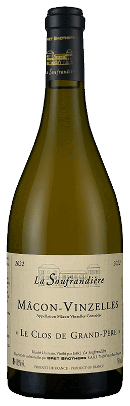 La Soufrandière Bret Brothers Macon Vinzelles 'Clos de Grand Père' 2022 La Soufrandière Bret Brothers Macon Vinzelles 'Clos de Grand Père' 2022