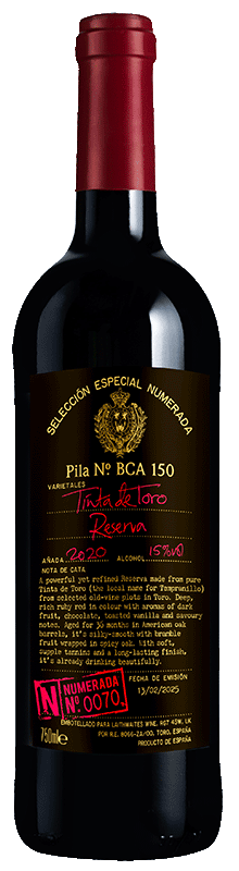 Selección Especial Numerada 70 Toro Reserva 2020 Selección Especial Numerada 70 Toro Reserva 2020