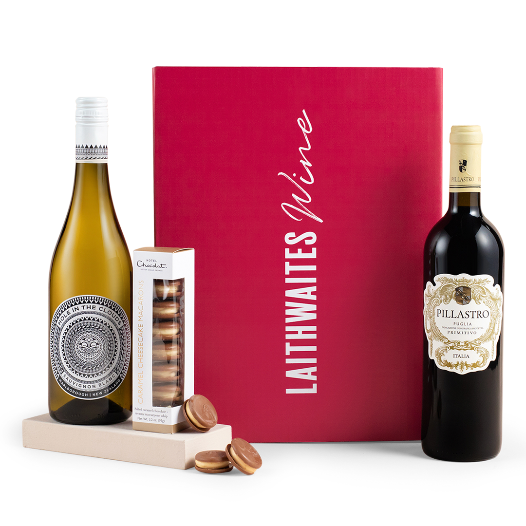Hotel Chocolat Macarons & Wine Duo Gift Set - Despatches from October Hotel Chocolat Macarons & Wine Duo Gift Set - Despatches from October
