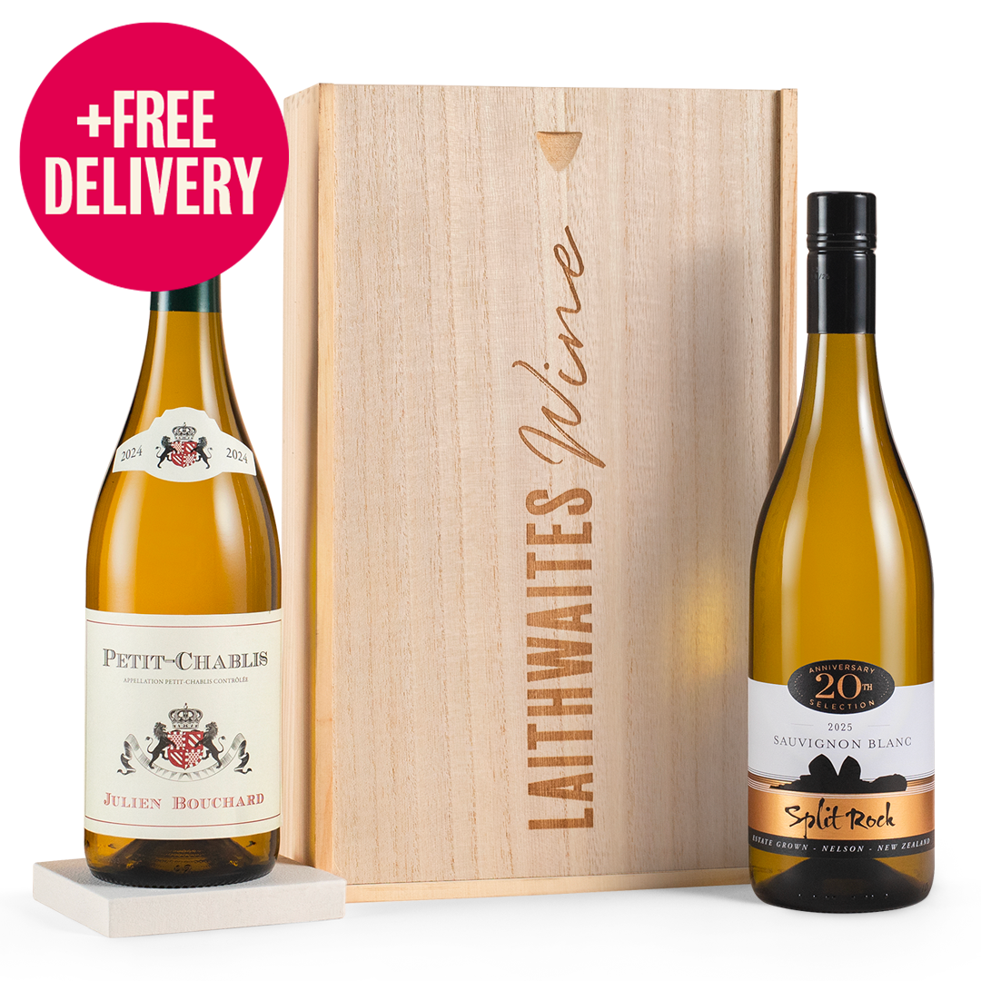 Luxury White Wine Duo in Wooden Gift Box - Free Delivery* Luxury White Wine Duo in Wooden Gift Box - Free Delivery*