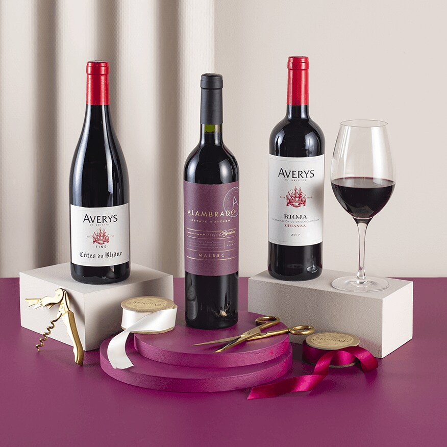 Averys Festive Red Trio in gift box 