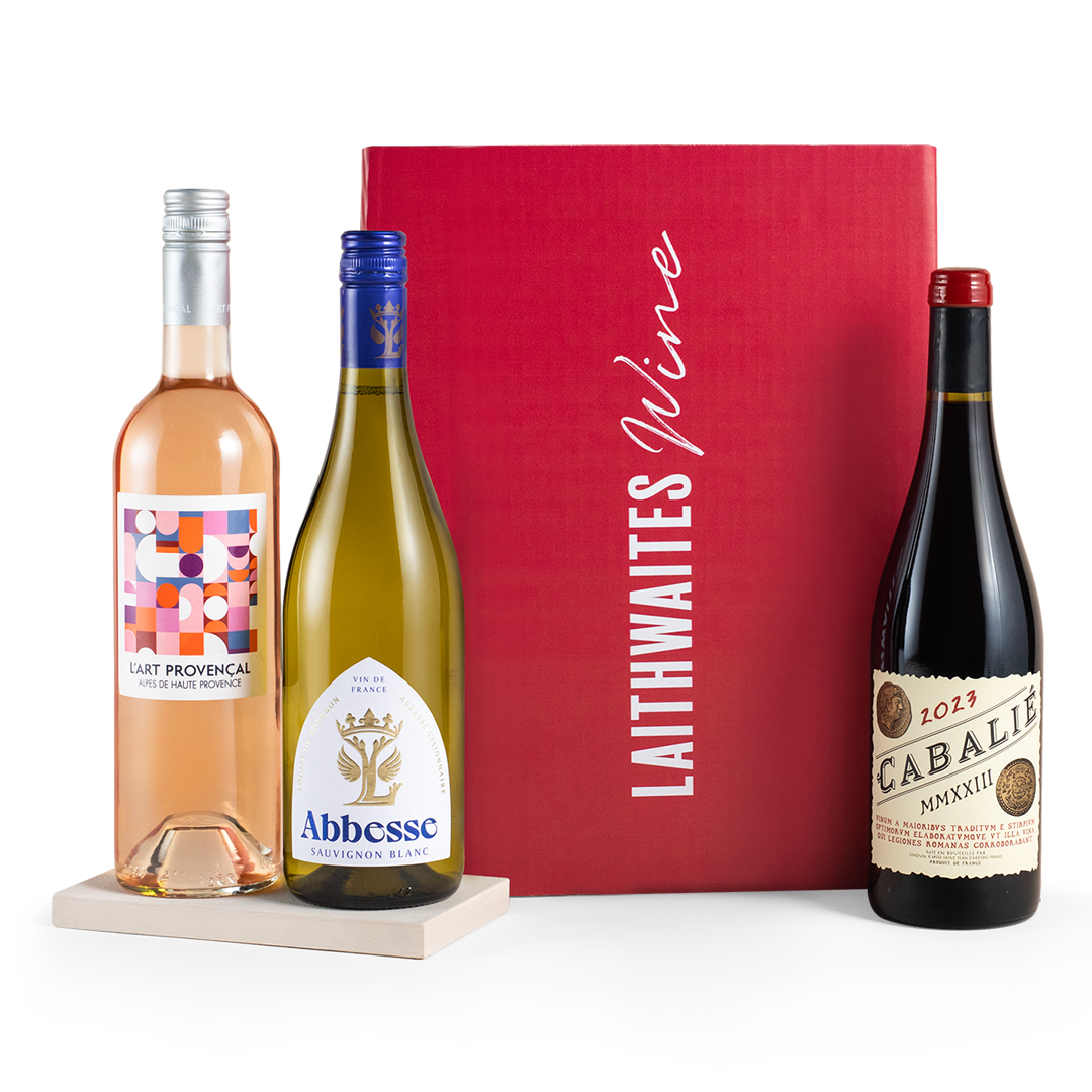 Classic Red, White & Rosé Wine Trio in Gift Box