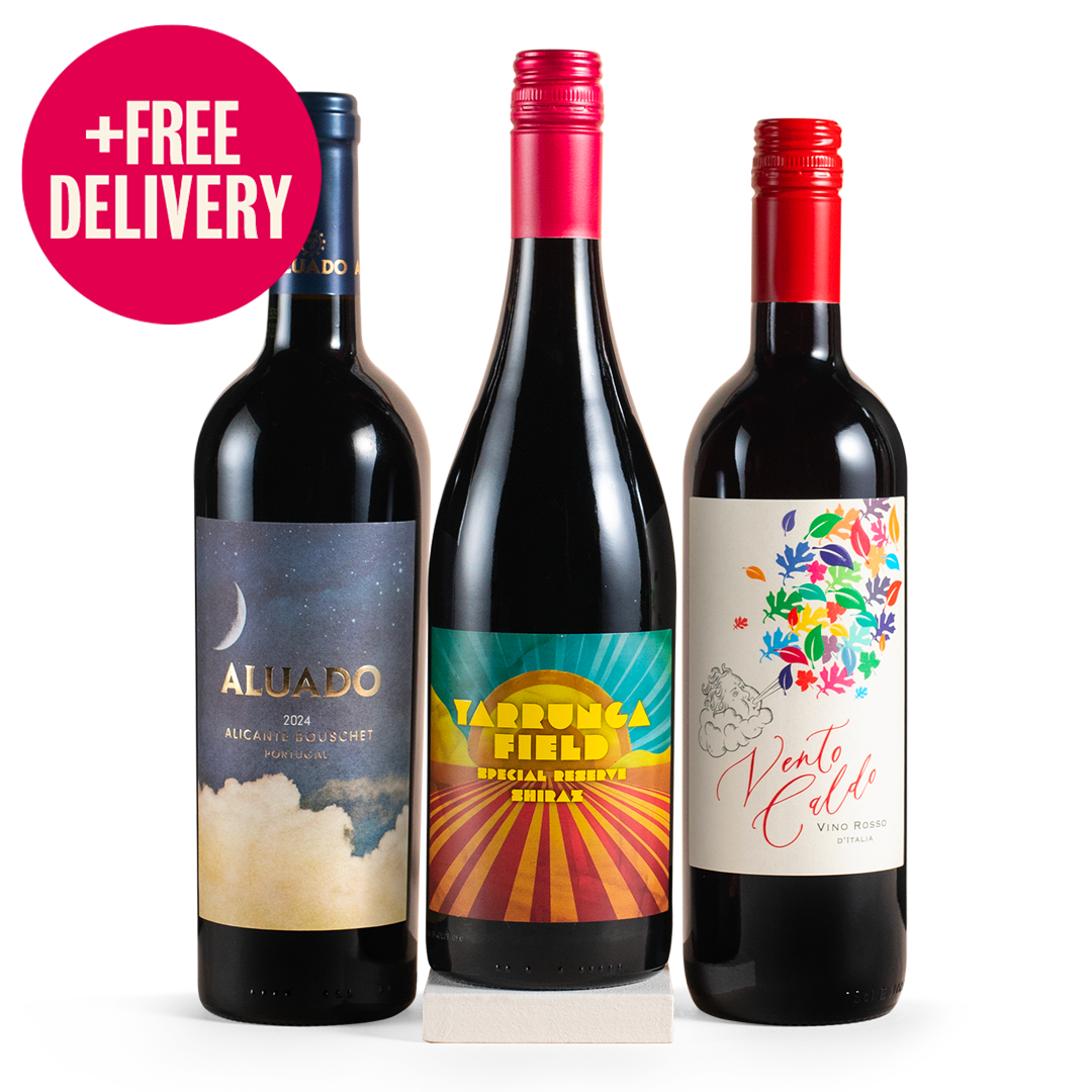 Celebration Trio Australian, Portuguese & Italian Red Wine Gift - Free Delivery* Celebration Trio Australian, Portuguese & Italian Red Wine Gift - Free Delivery*