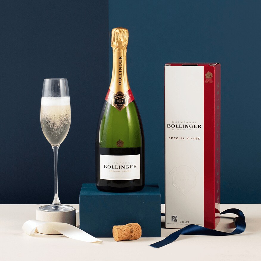 Bollinger Cuvée Brut Champagne with gift card NV