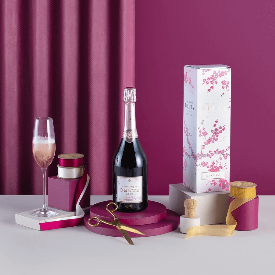 Champagne Deutz Brut Rosé Sakura Edition Gift