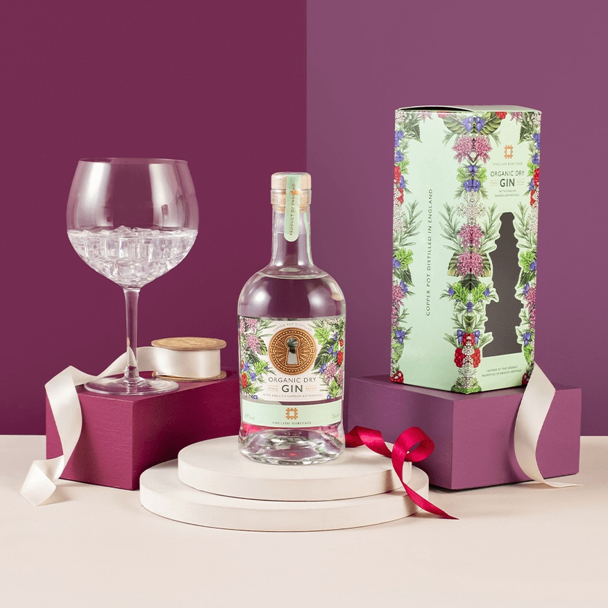 English Heritage Organic Dry Gin in Box (70cl) Gift 