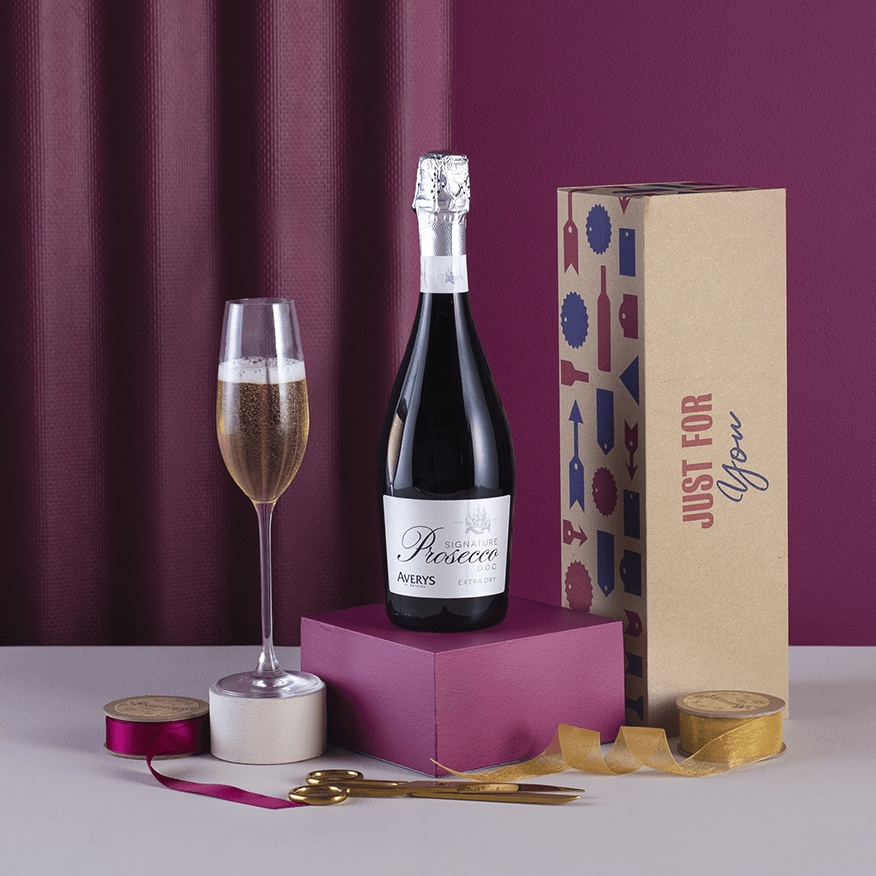 Averys Prosecco with gift messaging
