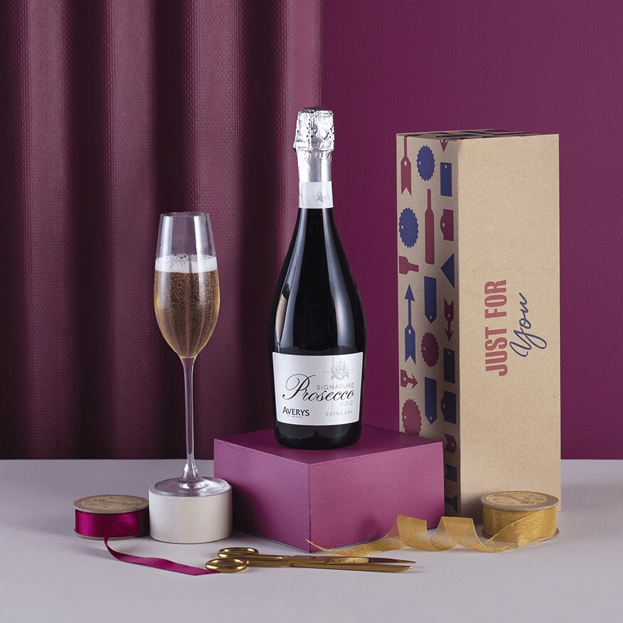 Averys Prosecco with gift messaging 