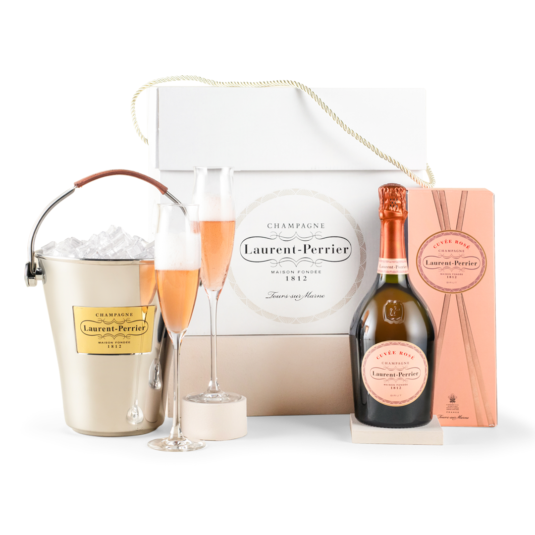 Laurent-Perrier Cuvée Rosé, Flutes & Ice Bucket Gift Set