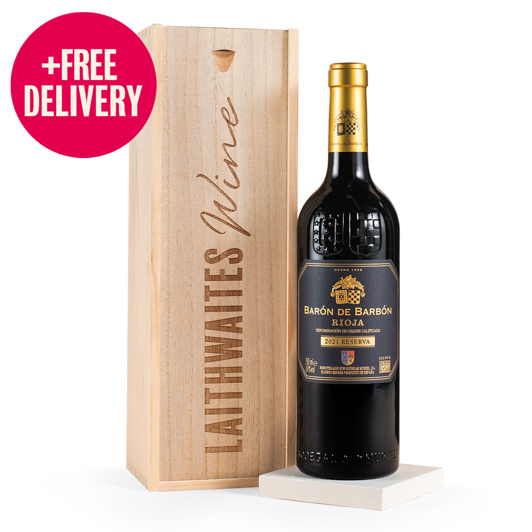 Baron de Barbon Reserva Rioja in Wooden Gift Box - Free Delivery*